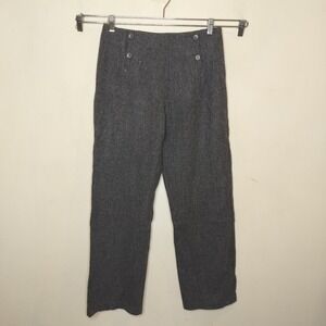 Joseph Wool Pants Gray Straight Sailor Made in USA Vintage